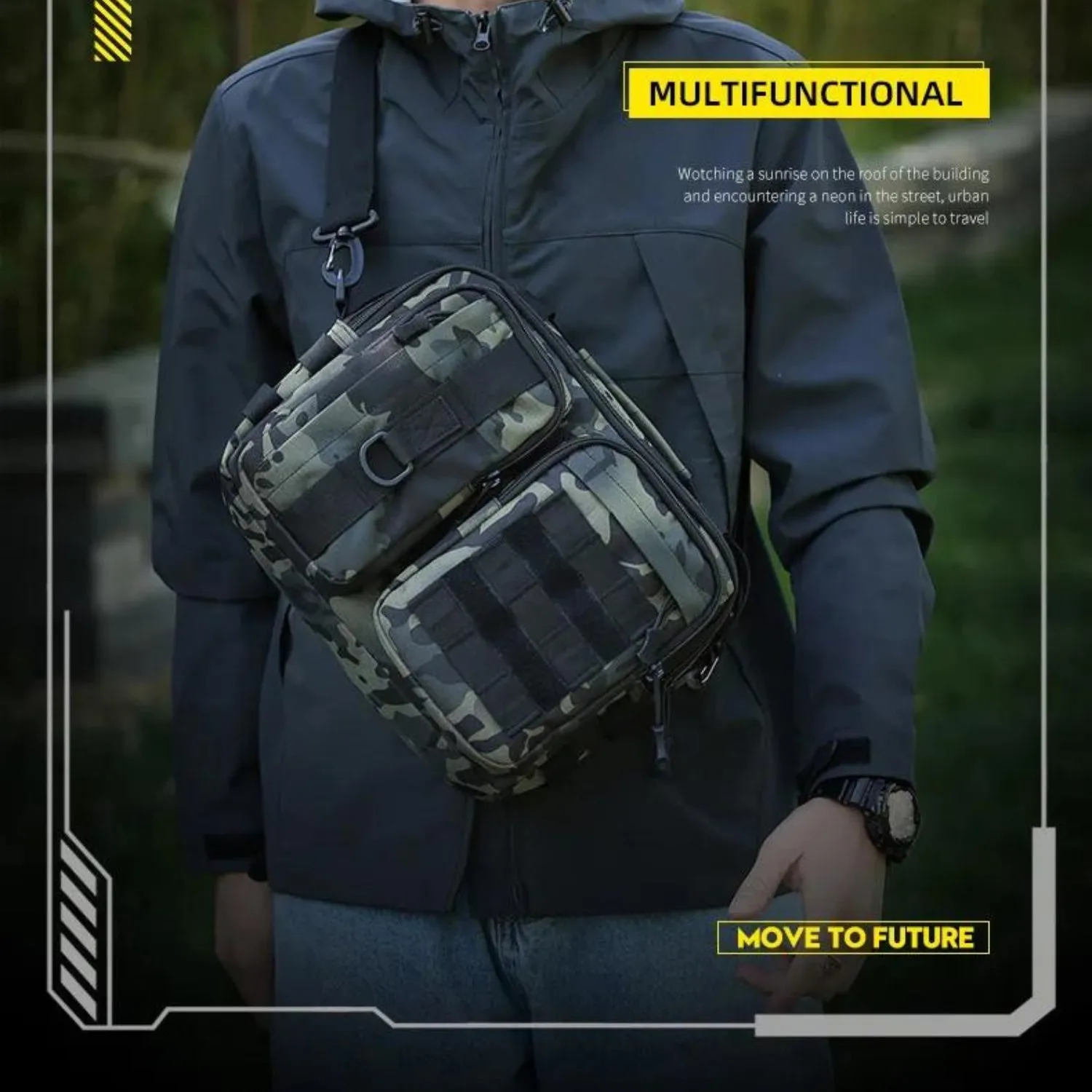 Modular Tactical Molle Shoulder Bag