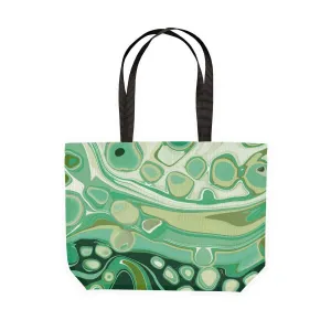 'Mojito' Green Canvas Tote