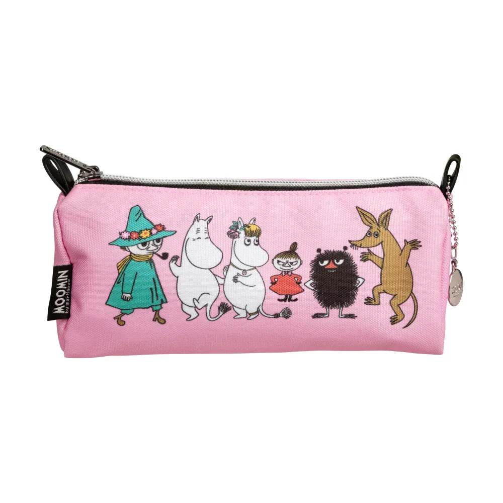 Moomin Friends Pencil Case Pink - Martinex