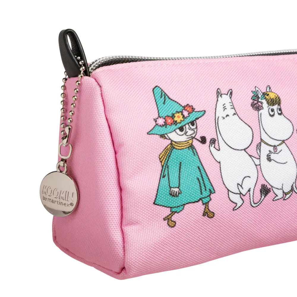 Moomin Friends Pencil Case Pink - Martinex