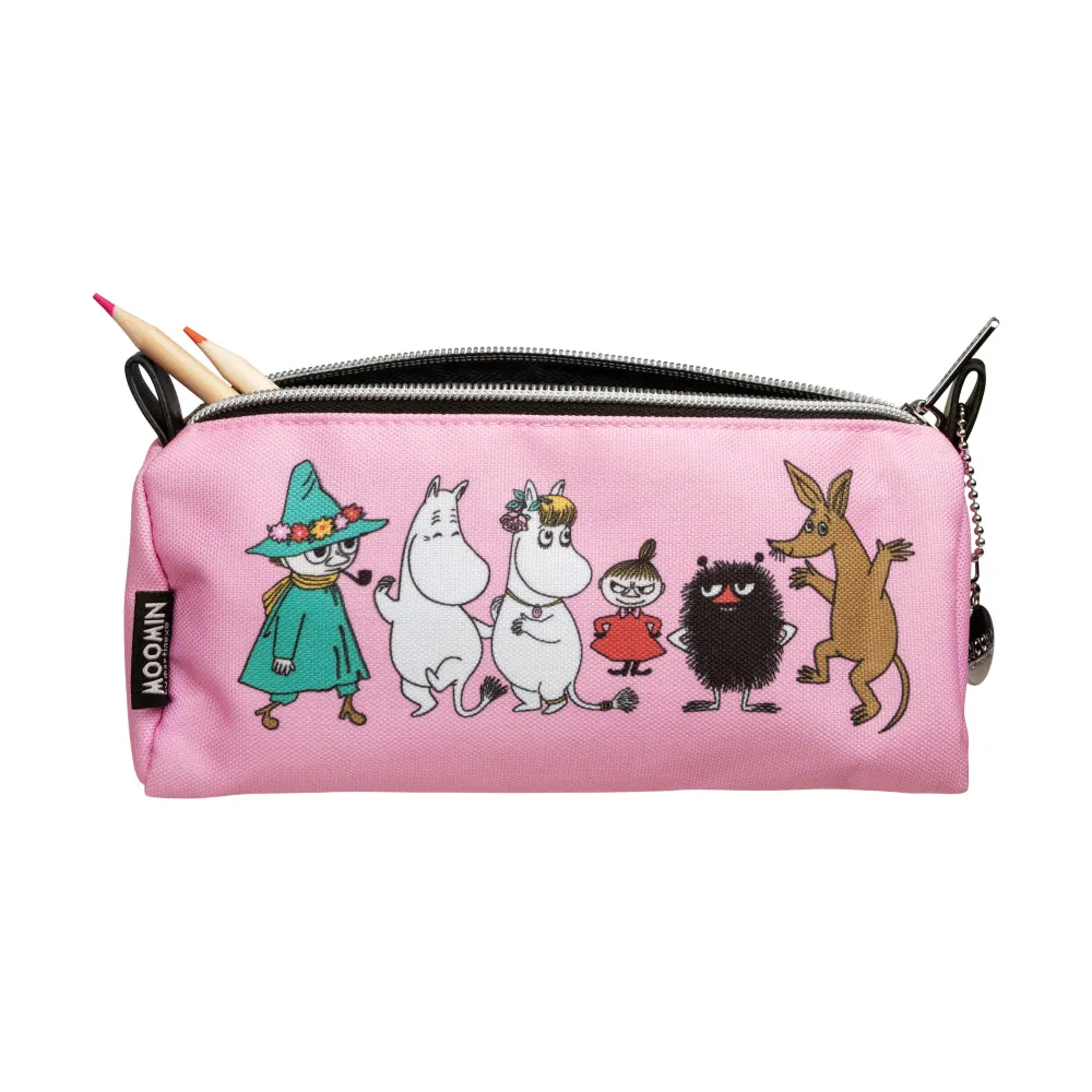 Moomin Friends Pencil Case Pink - Martinex