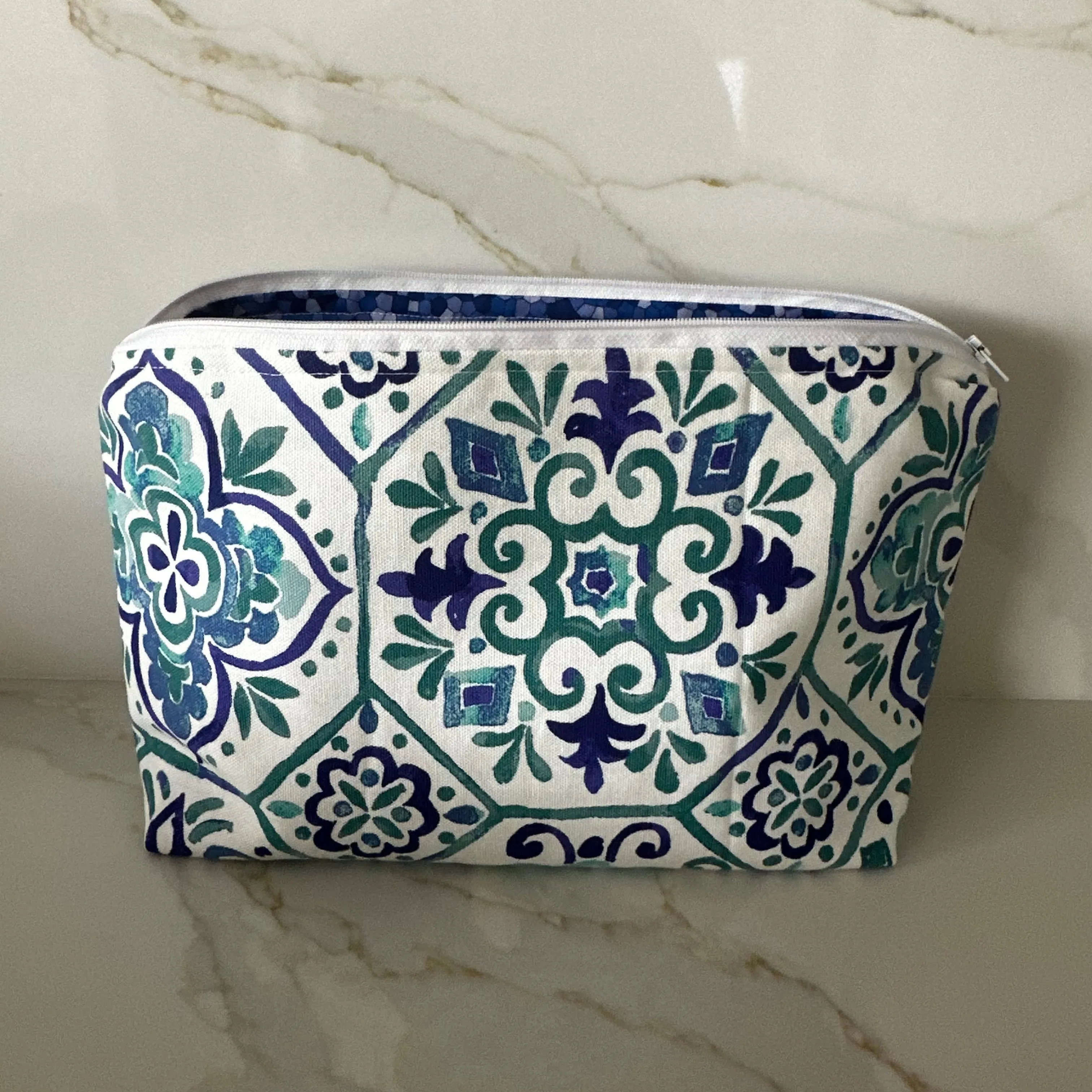 Moroccan Tile Zipper Bags