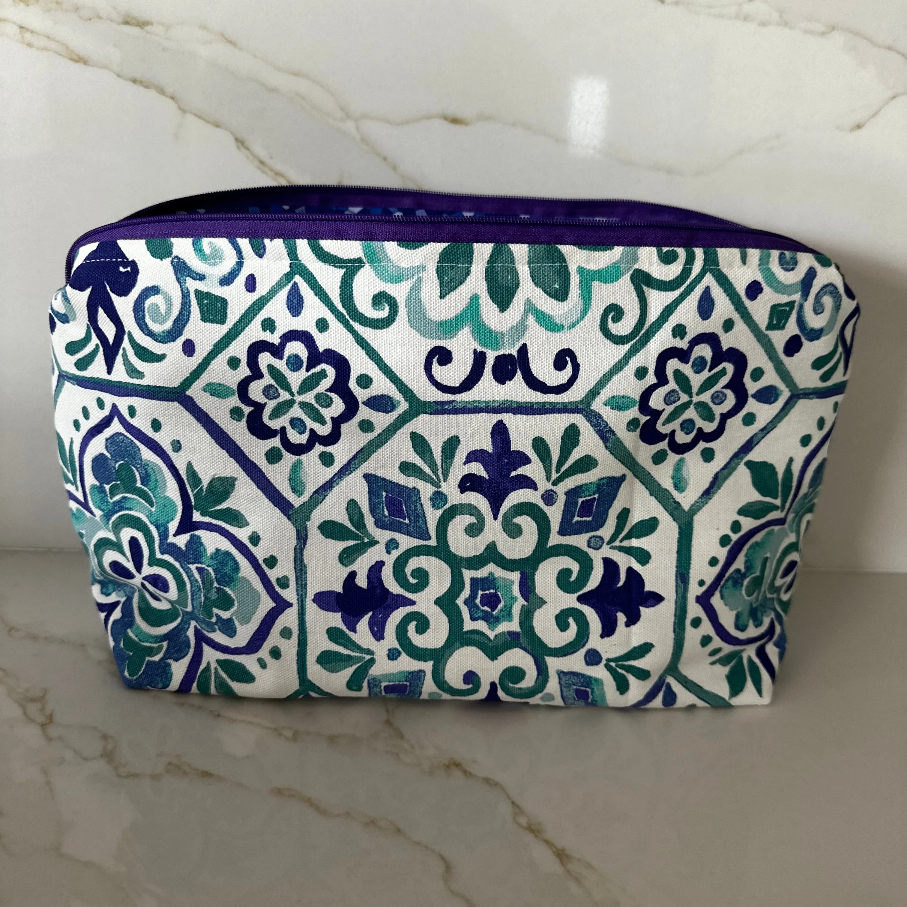 Moroccan Tile Zipper Bags