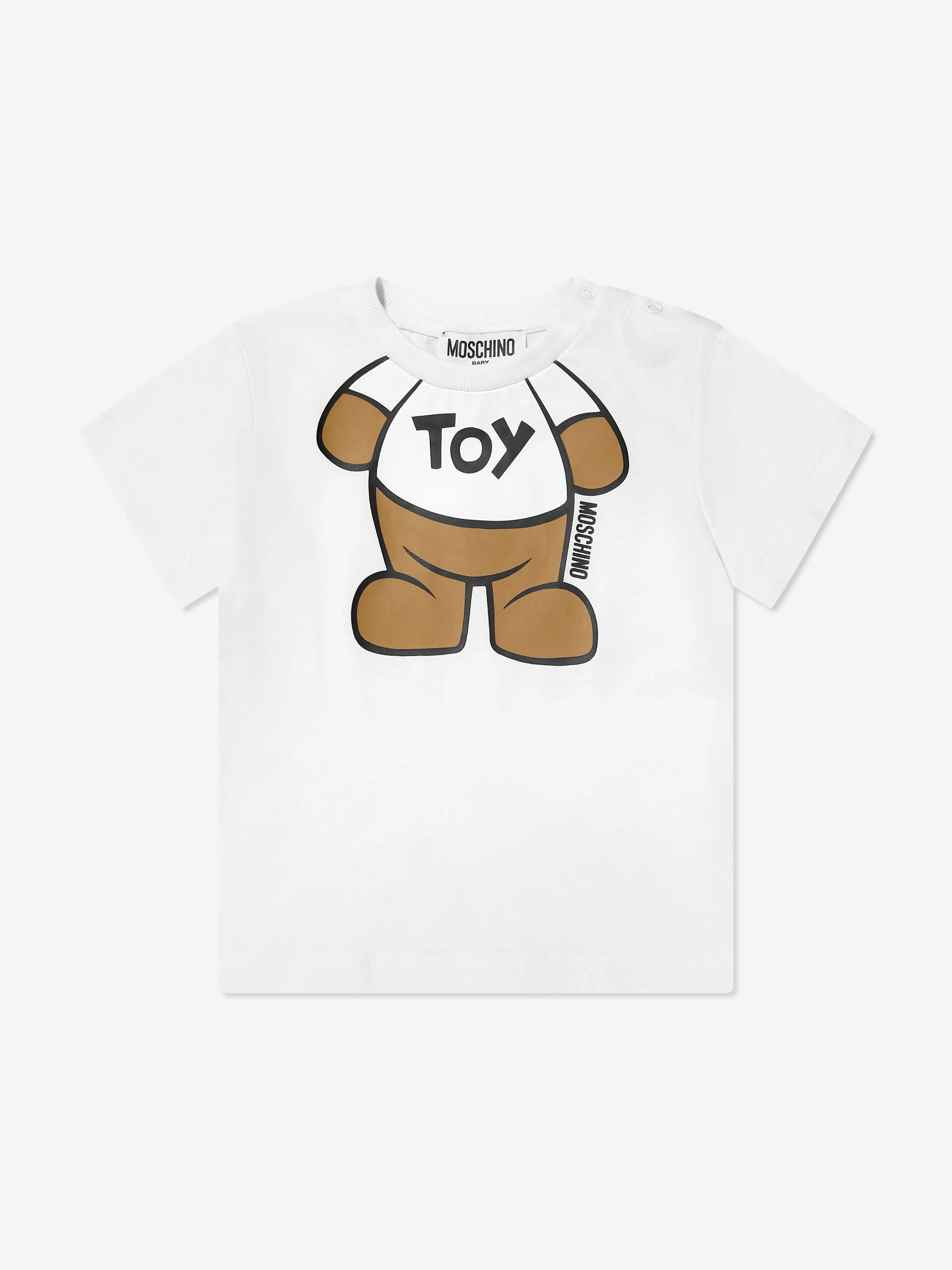 Moschino Baby Teddy Toy T-Shirt in White