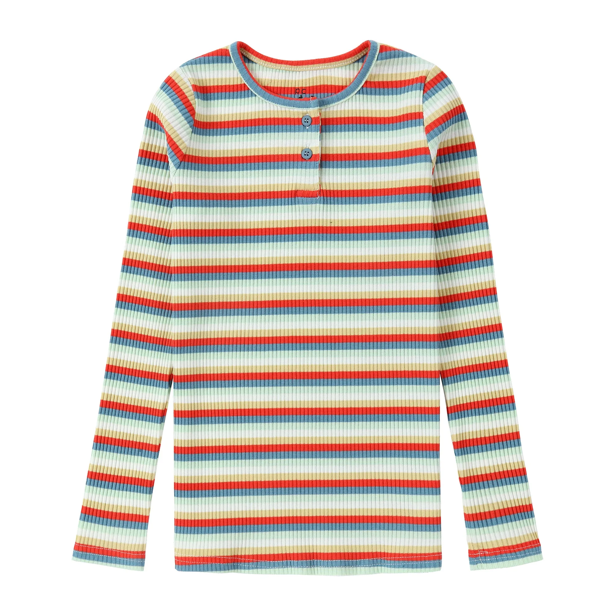 Multi Colored Stripe Henley