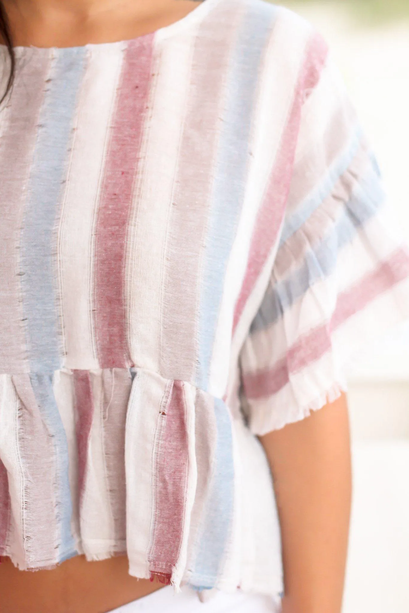 Multi Colored Striped Top