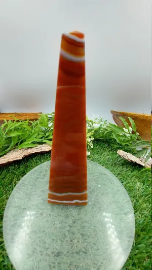 Natural Agate Point Tower / Obelisk / Point Wand Healing Crystal