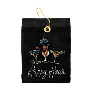 Navika Golf Towel - Happy Hour - Multiple Colours