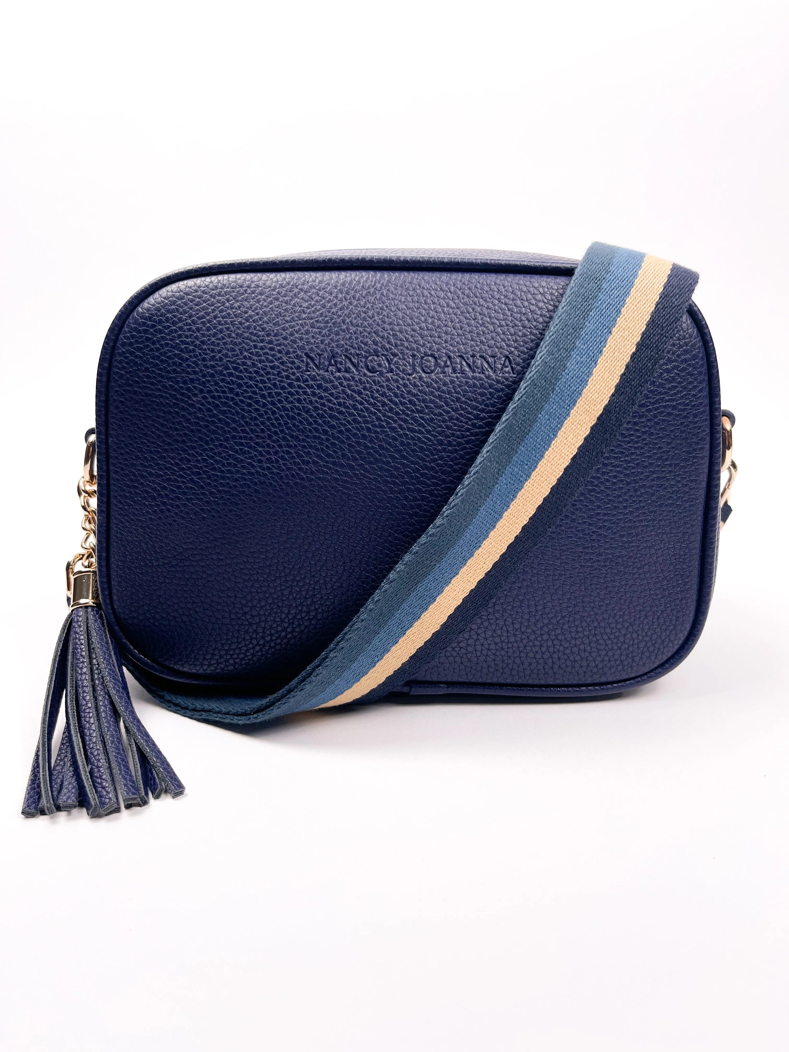 NAVY CROSSBODY BAG & GUITAR STRAP