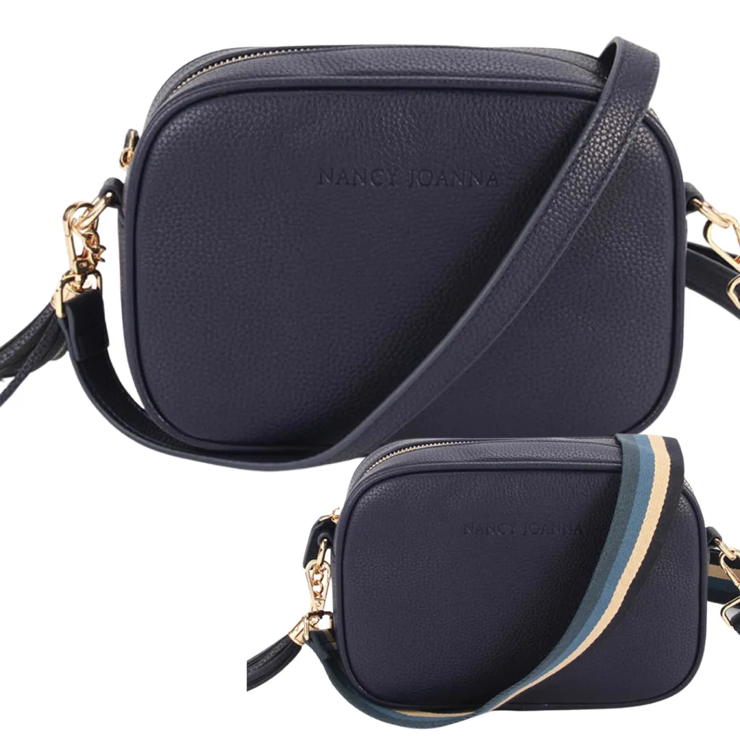 NAVY CROSSBODY BAG & GUITAR STRAP