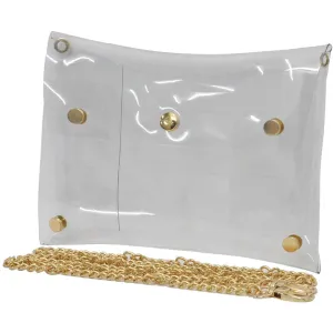 NGIL Clear Stadium Clutch Bag