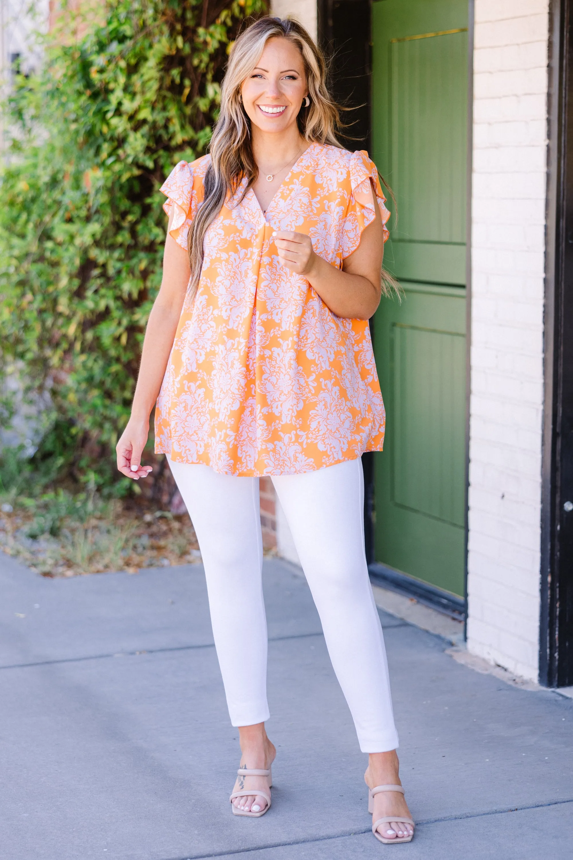 Oh Hello Gorgeous Top, Orange