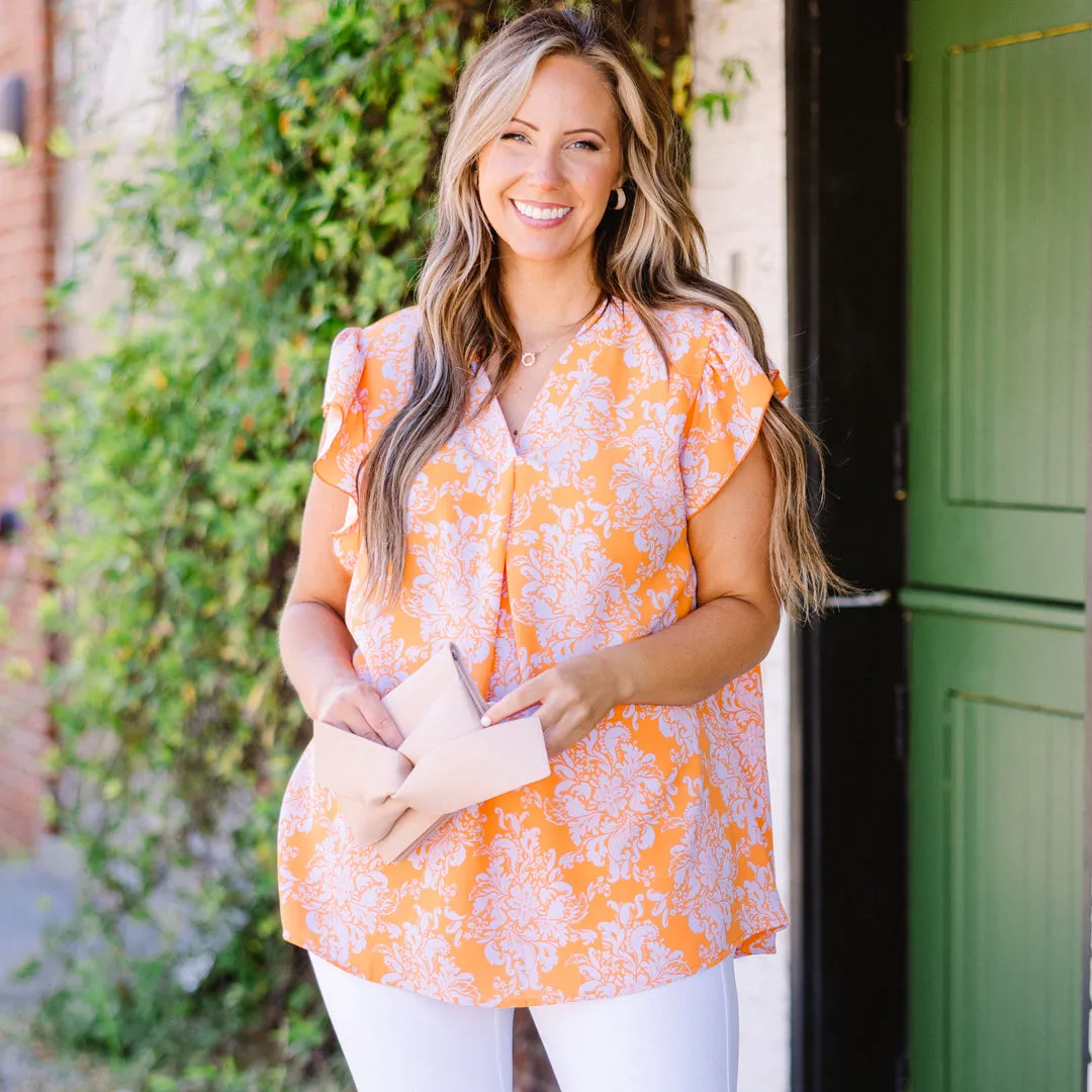 Oh Hello Gorgeous Top, Orange