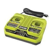 Open Box -  RYOBI 18V ONE  Dual Port 4-Amp Parallel Charger (Tool-Only)