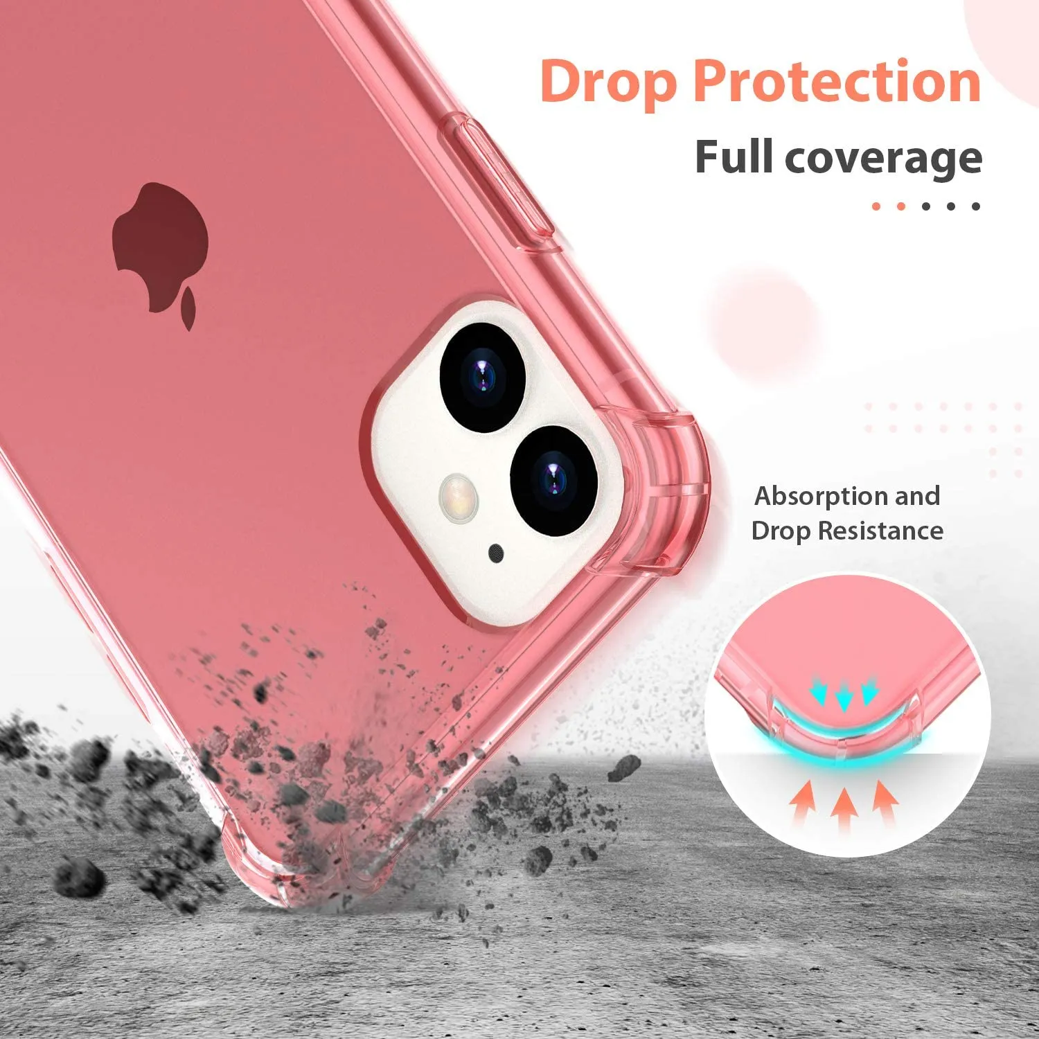 ORIbox Case Compatible iPhone 11 Case, 4 Corners Shockproof Protection