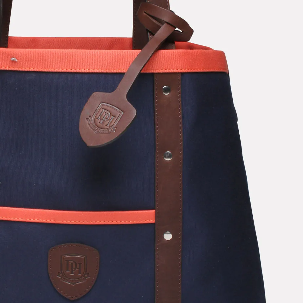 Oxford Tote (Navy/Orange)