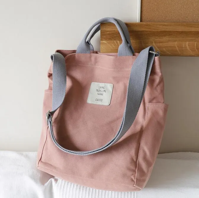 Pastel Aesthetic Canvas Tote Bag