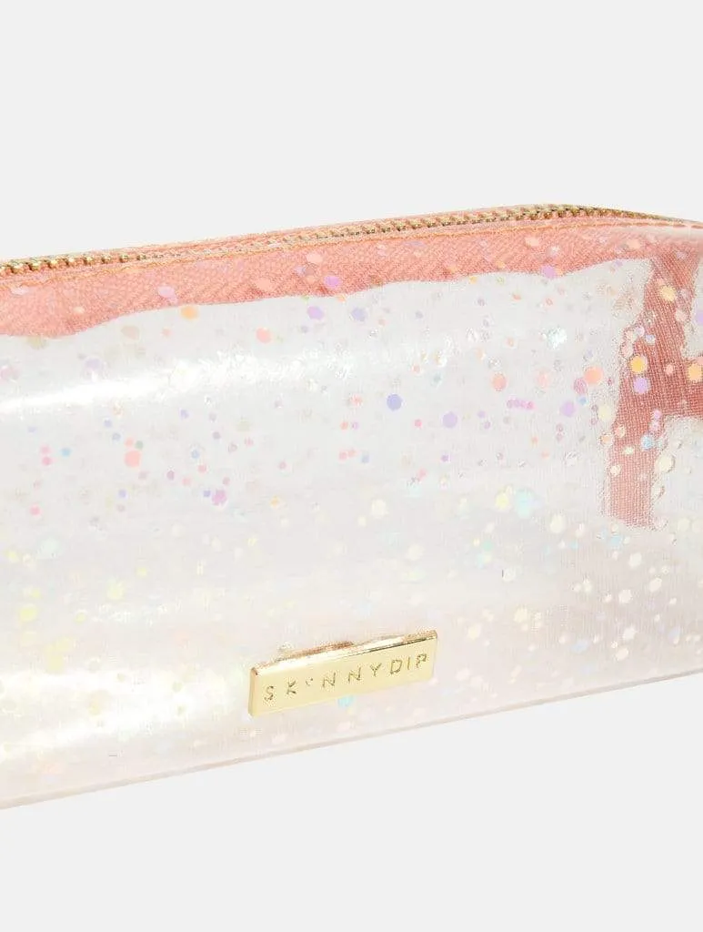 Peach Glitz Pencil Case