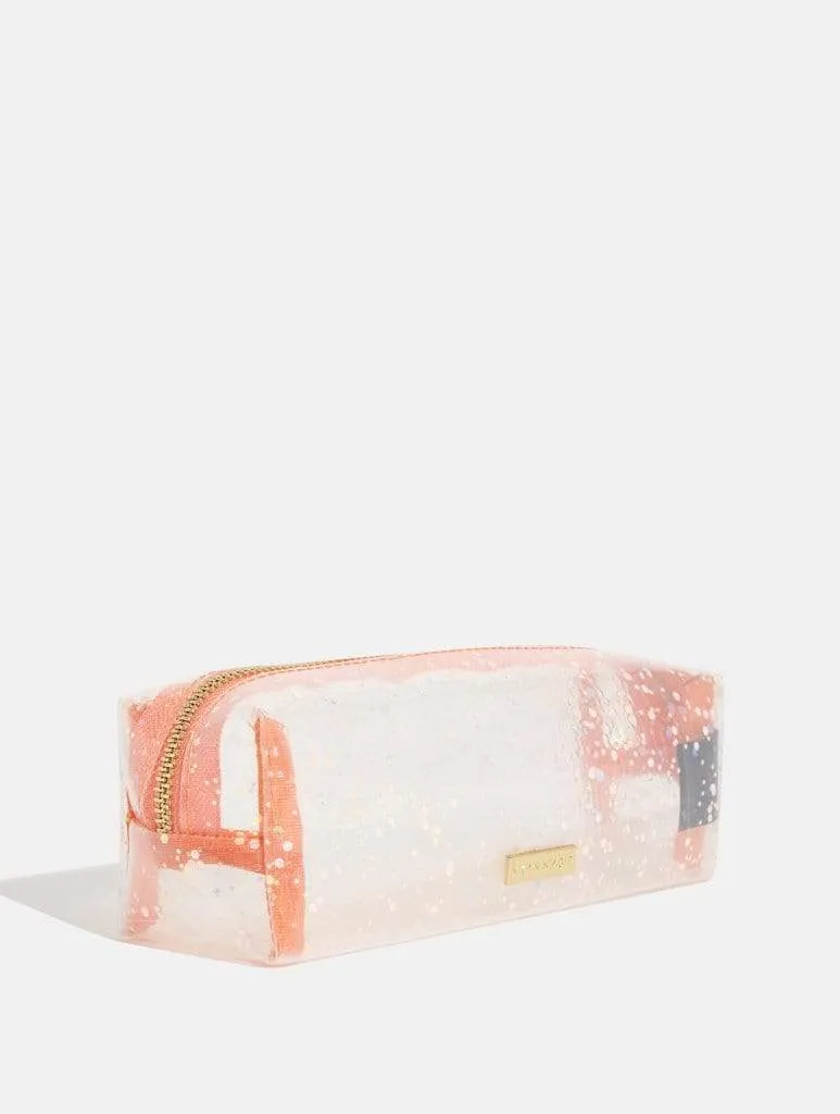 Peach Glitz Pencil Case