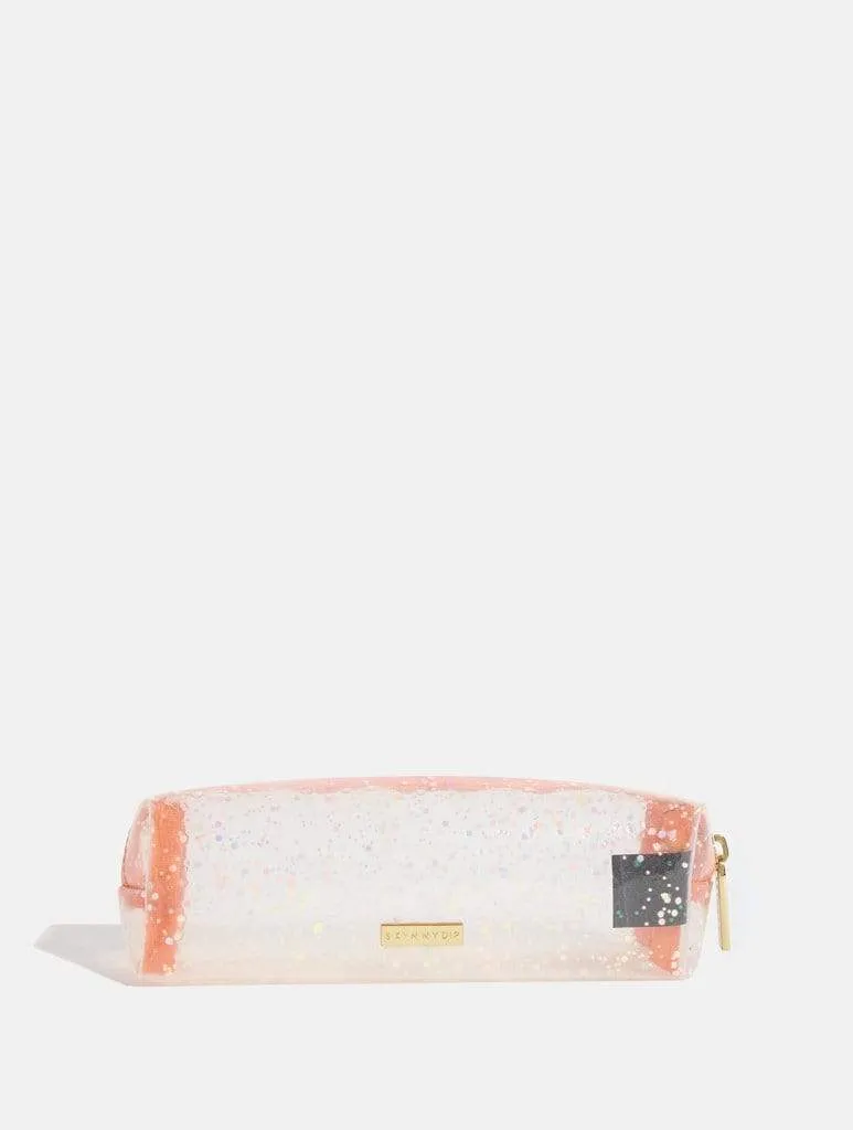 Peach Glitz Pencil Case