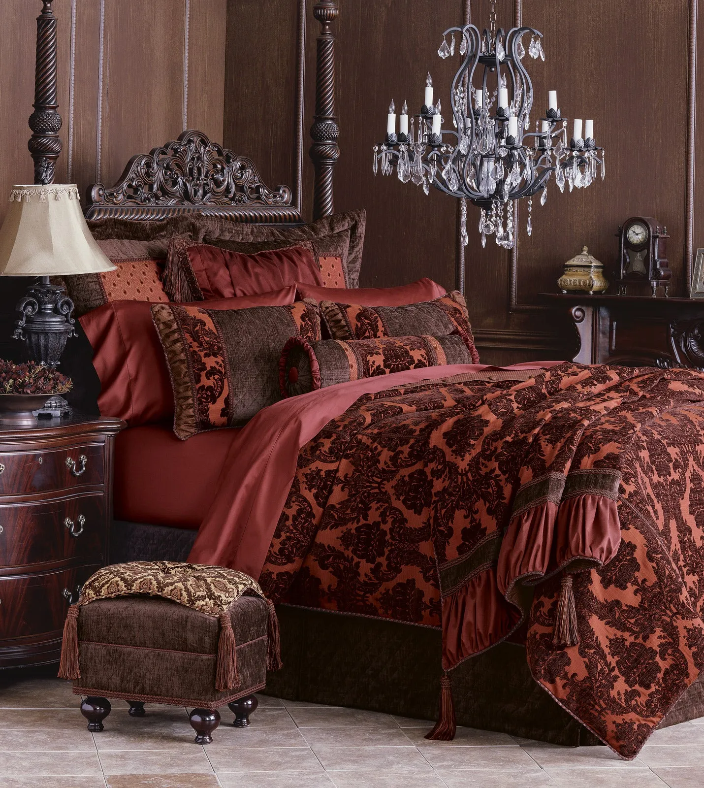 Petra Textured Damask Duvet Cover (Super Queen 96x98)