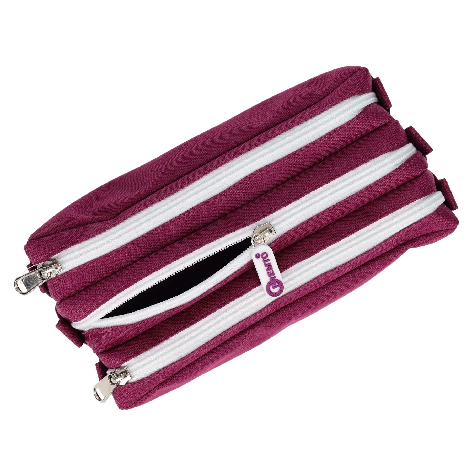 Premto - Pencil Case - 3 Pocket - Grape Juice