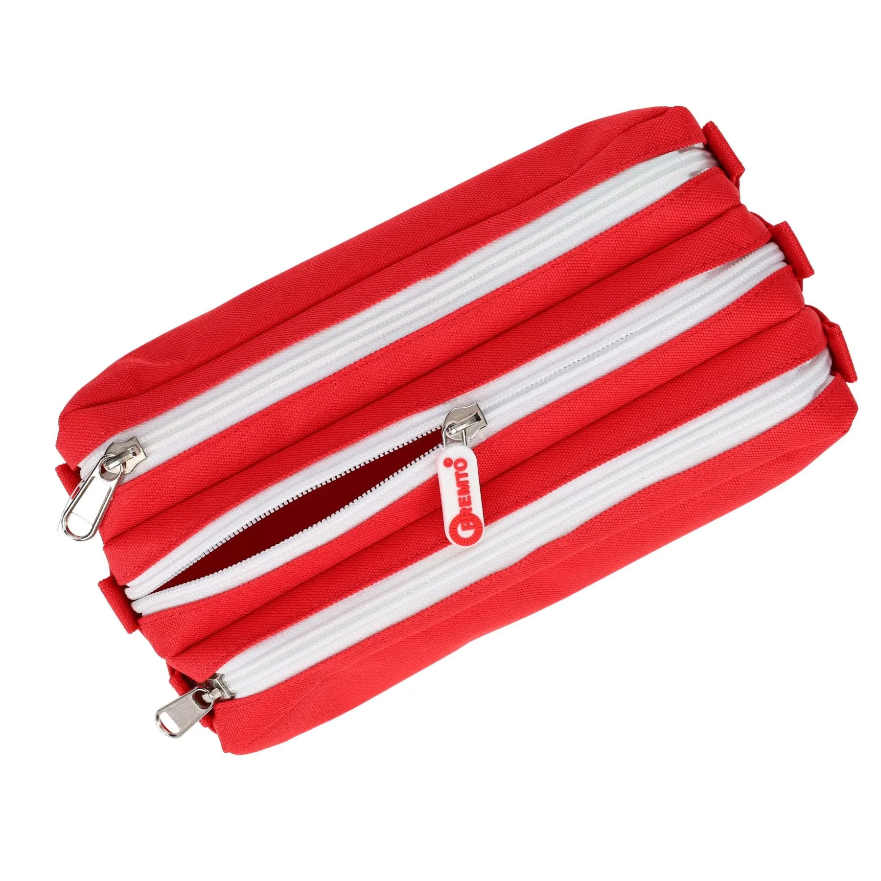 Premto - Pencil Case - 3 Pocket - Ketchup Red