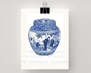 Print of gorgeous Booths ginger jar