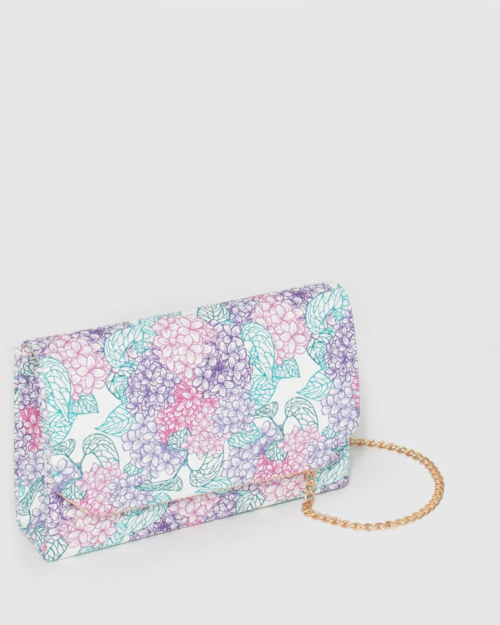 Print Penny Flap Clutch Bag