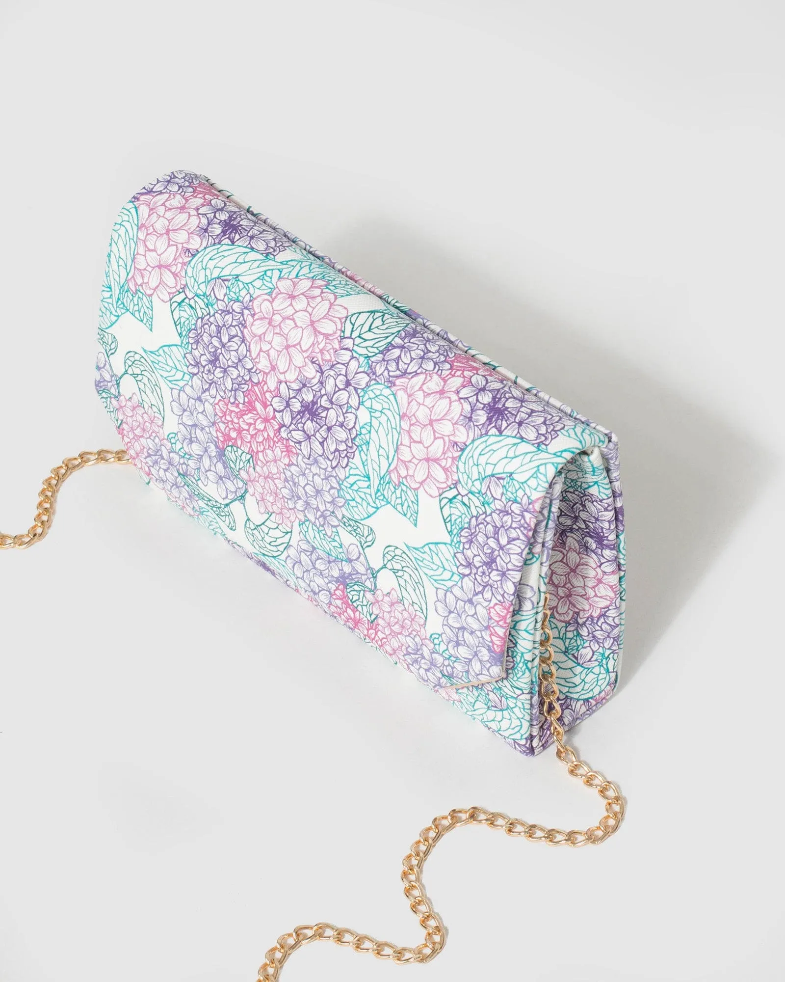 Print Penny Flap Clutch Bag