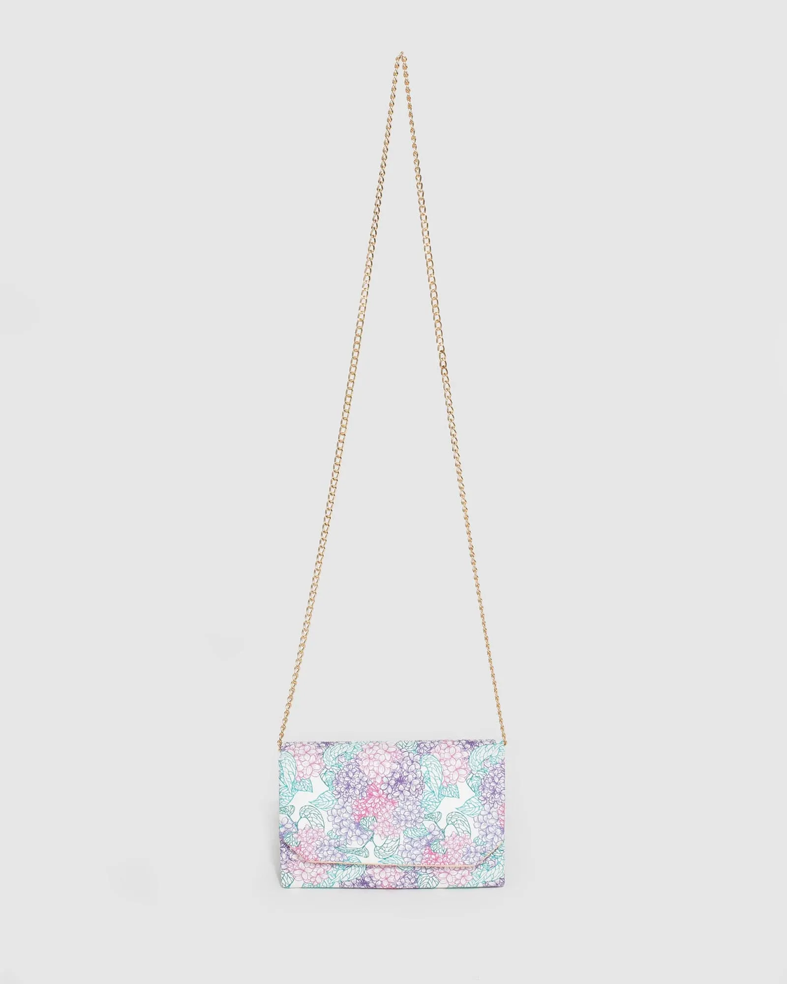 Print Penny Flap Clutch Bag