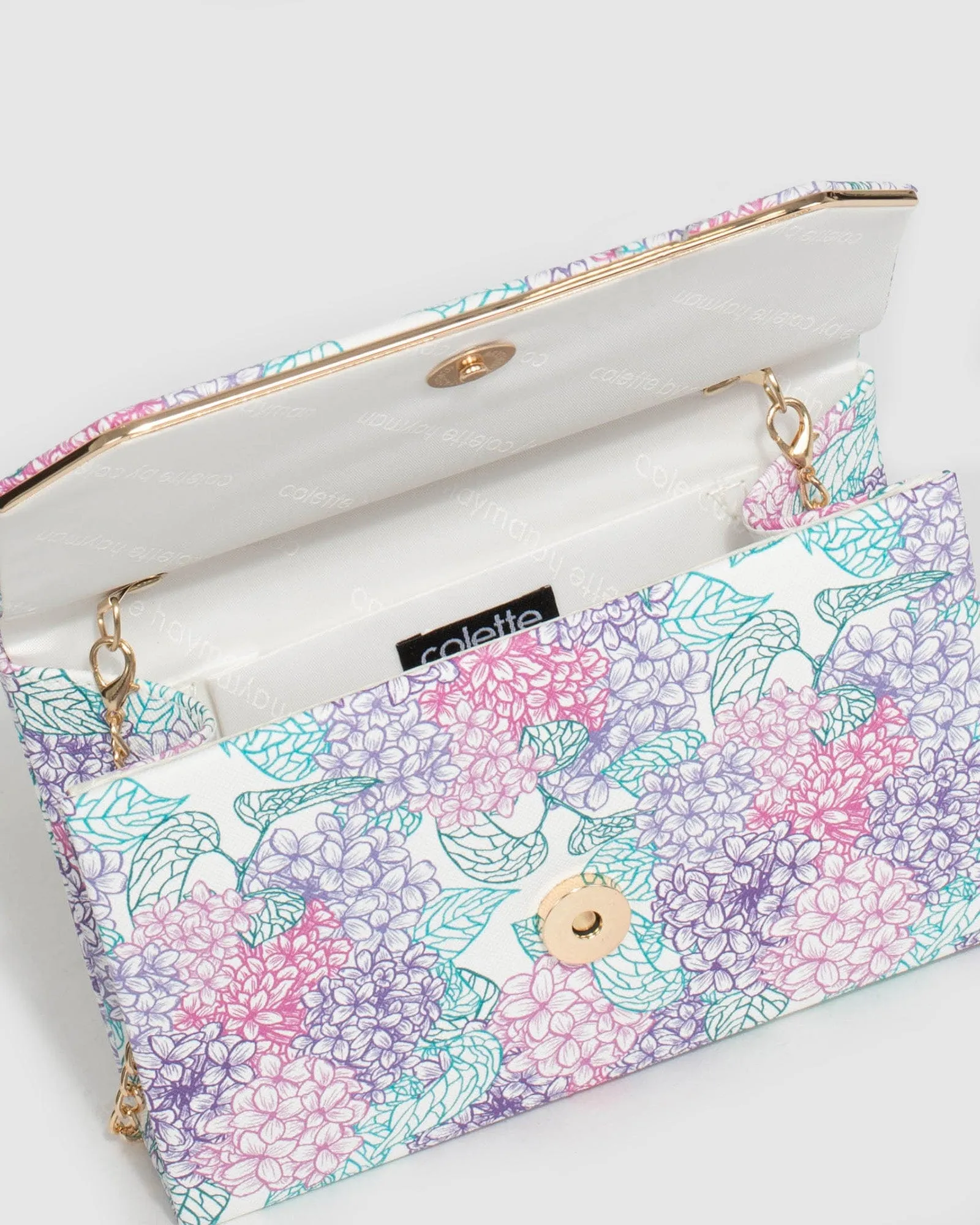 Print Penny Flap Clutch Bag