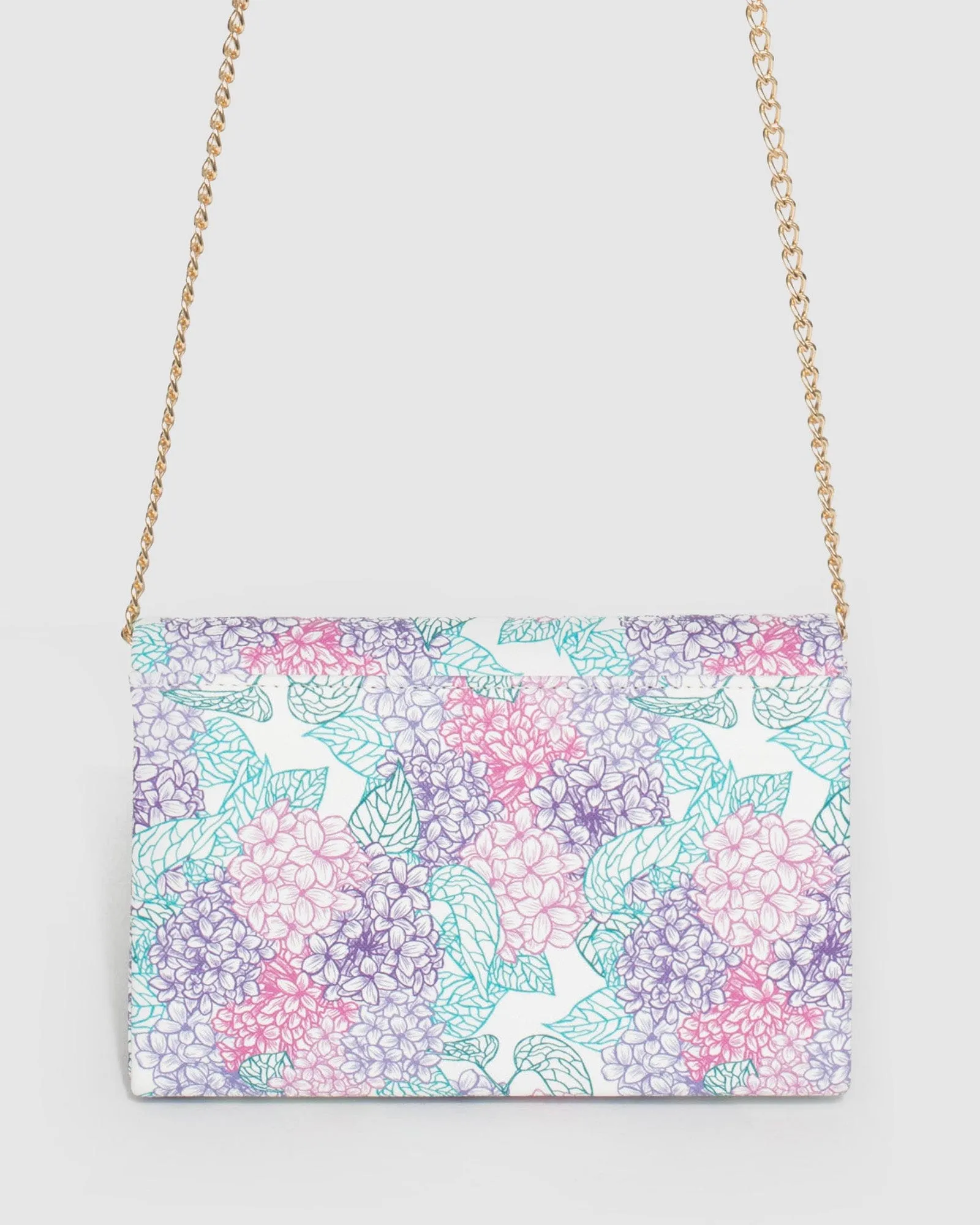 Print Penny Flap Clutch Bag