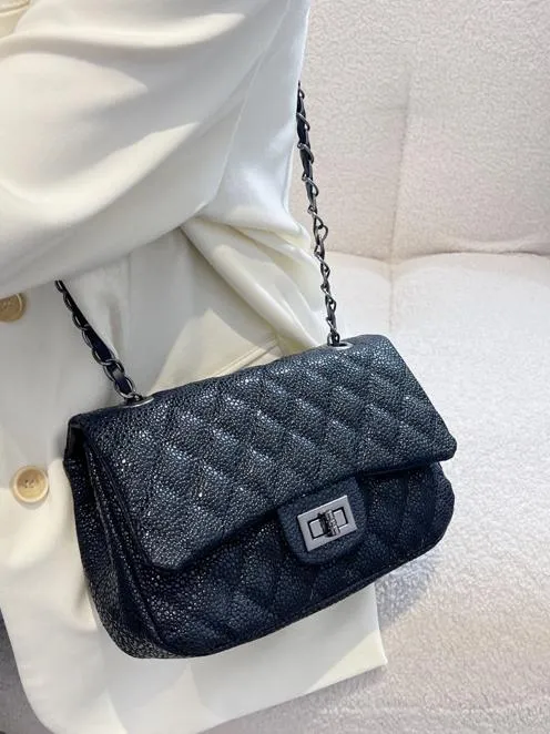 Quilted Flap Shoulder Bag