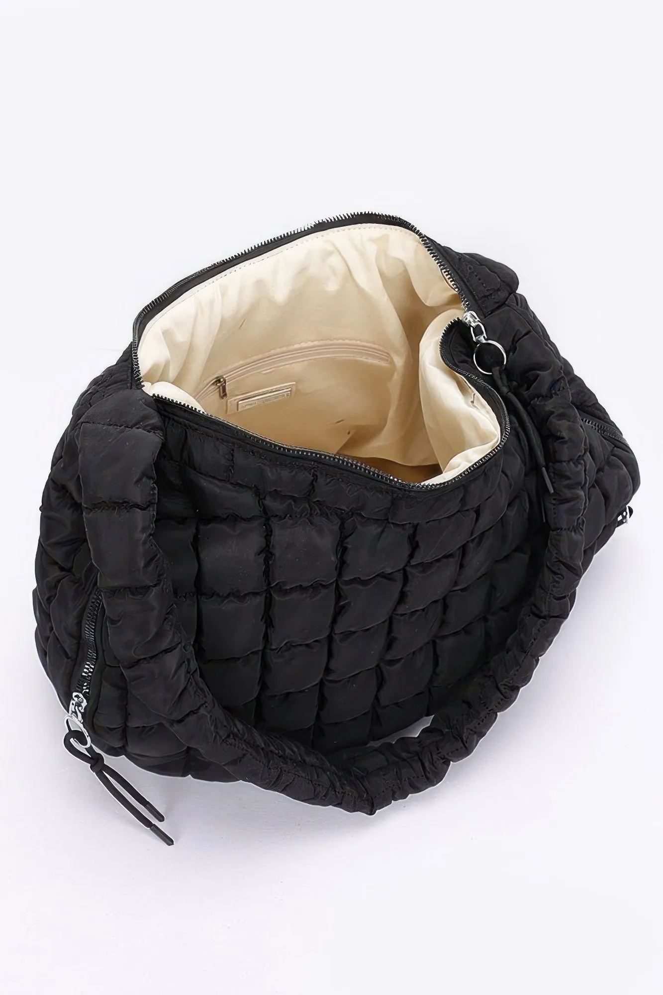 Quilted Nylon Padded Crossbody Bag