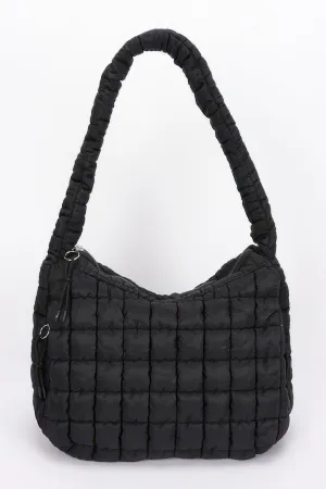 Quilted Nylon Padded Crossbody Bag