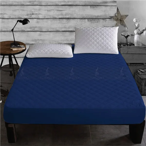 Quilted Waterproof Mattress Protector (Blue Color)