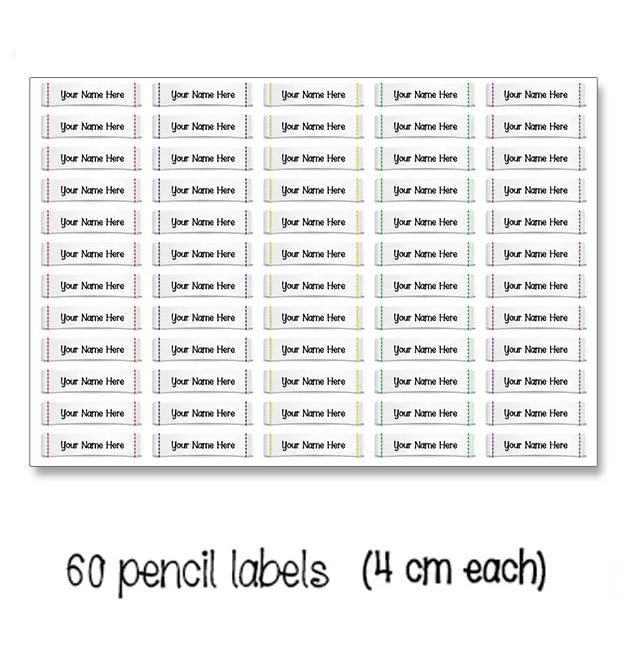 ""Anime" School labels packs