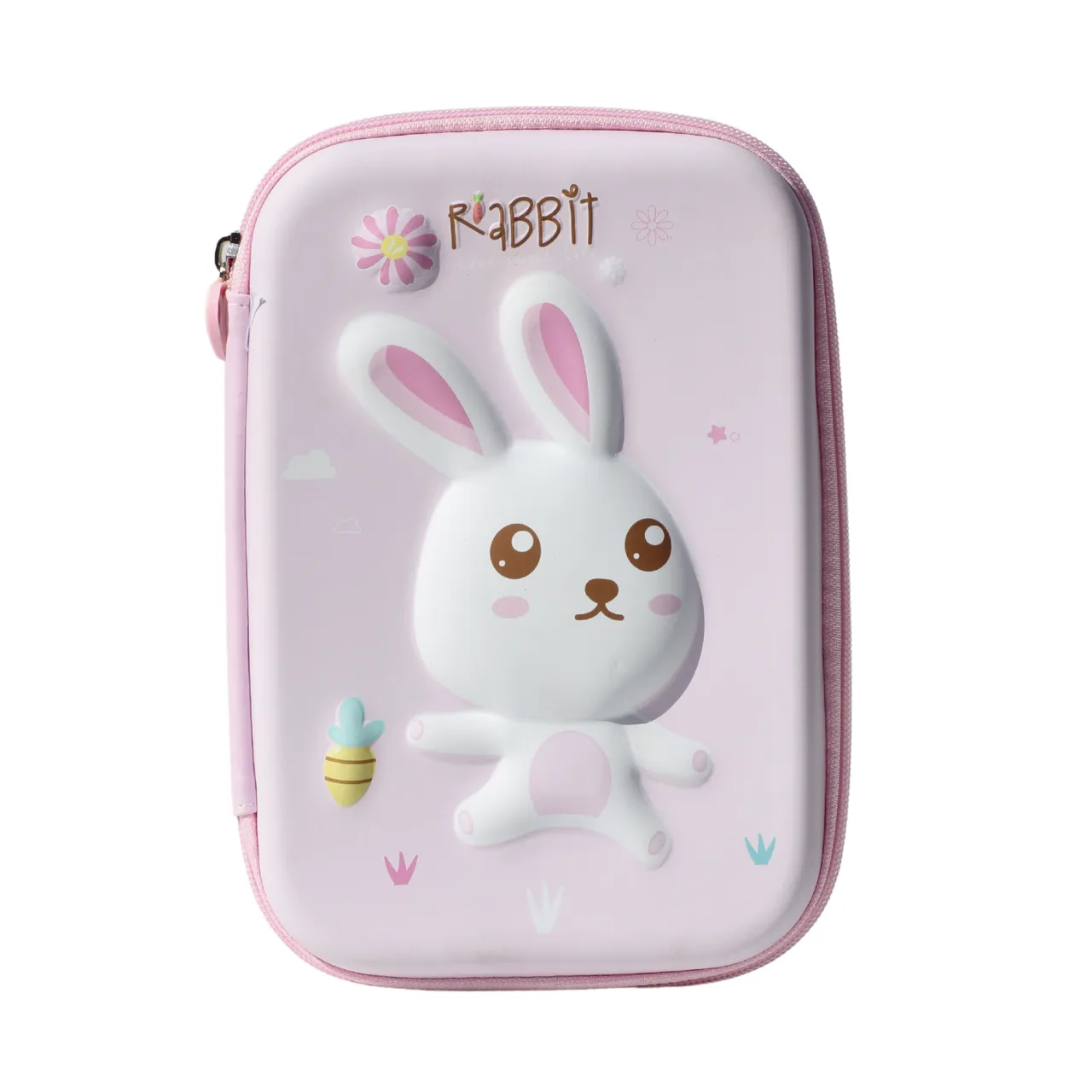 RABBIT DOUBLE SIDED PENCIL CASE