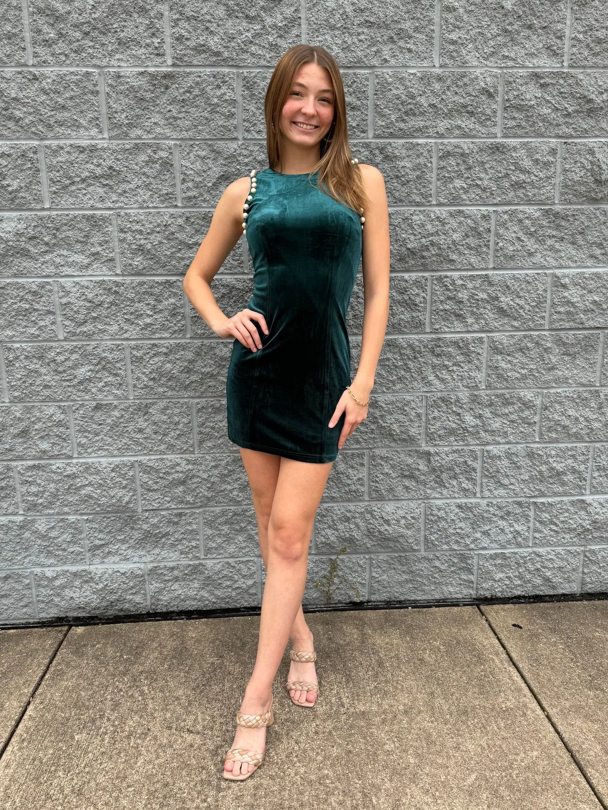 Rachelle - A Gorgeous Velvet Mini Dress