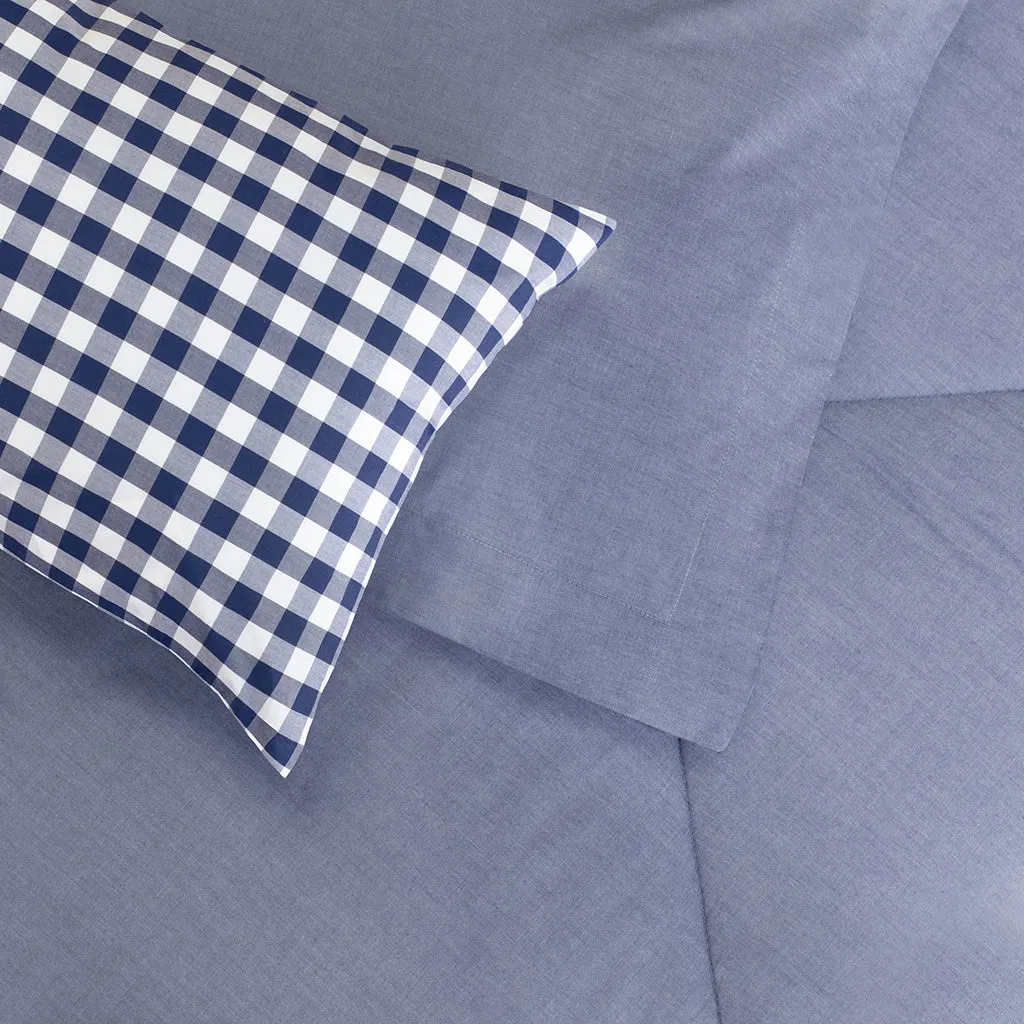 Rae Blue Chambray Comforter