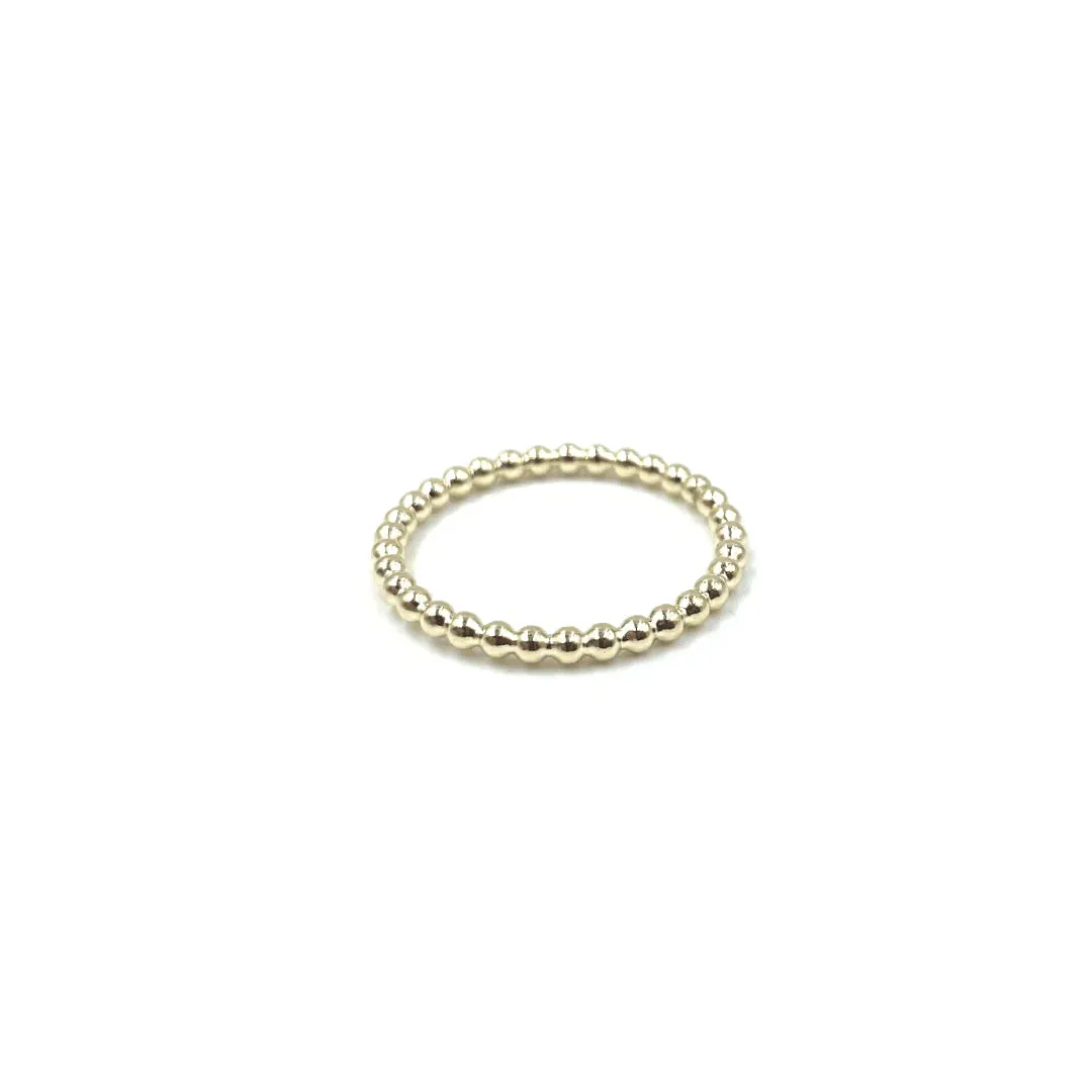 Resort Collection Gold Small Round Waterproof Stone Ring