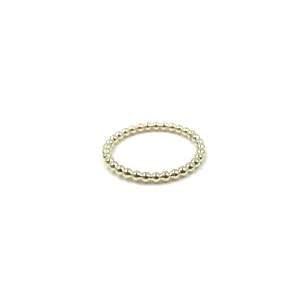 Resort Collection Gold Small Round Waterproof Stone Ring