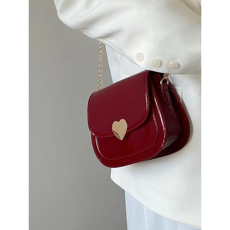 Retro Love Heart Messenger Bag