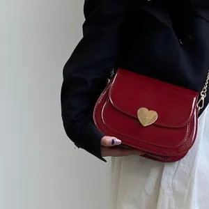 Retro Love Heart Messenger Bag