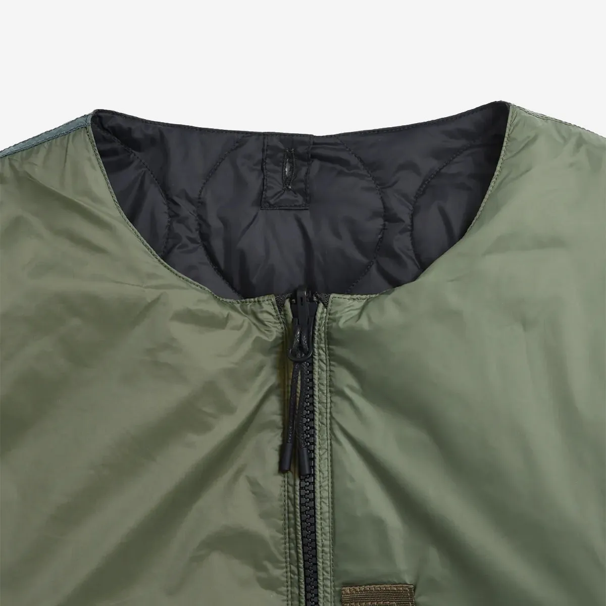 Reversible MA-1 Type Down Jacket (JPNSP) - Dark Olive x Black