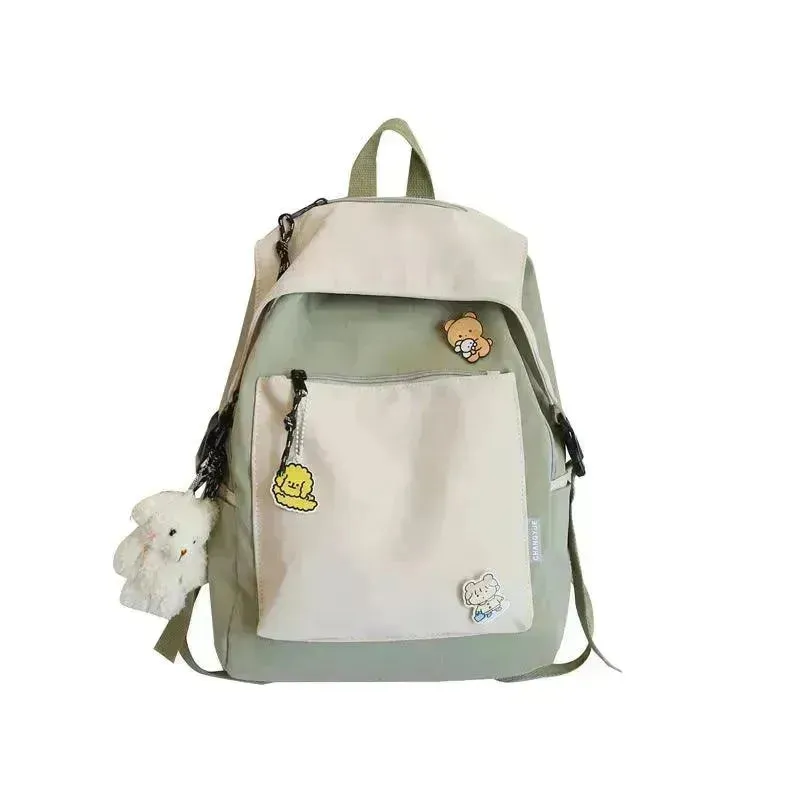 Schoolbag Female New Korean Version Of The Trend Of College Style Ins Girl Backpack Japanese Junior High School Student Backpack