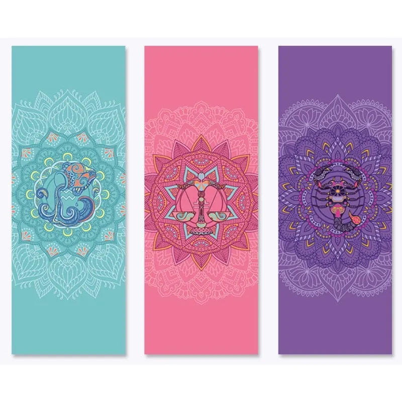 Scorpio: Yoga Mat for Zodiac Lovers. Personalized Sun Sign Pilates mat. Extra thick, Non Slip. WickedYo.