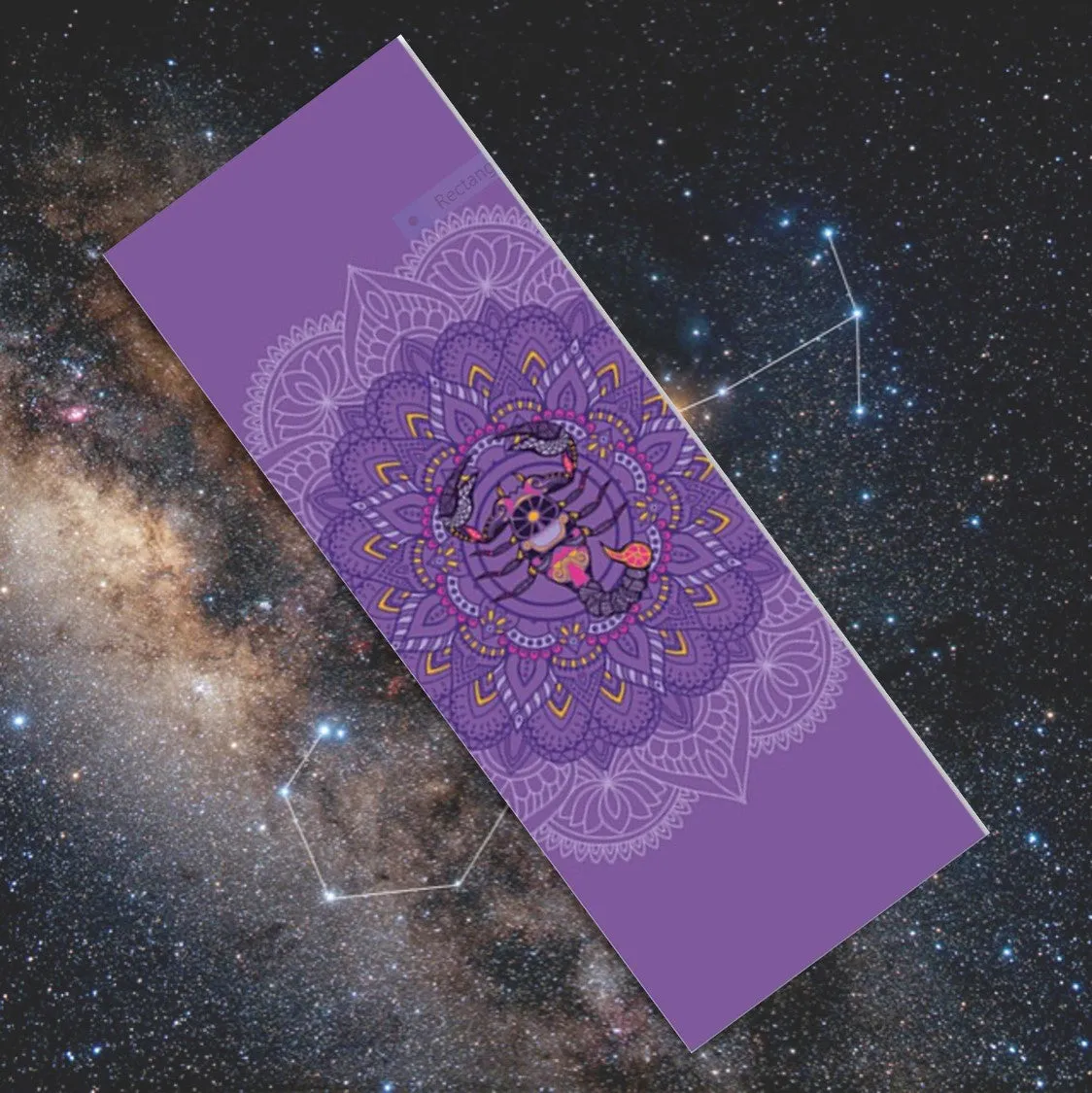 Scorpio: Yoga Mat for Zodiac Lovers. Personalized Sun Sign Pilates mat. Extra thick, Non Slip. WickedYo.