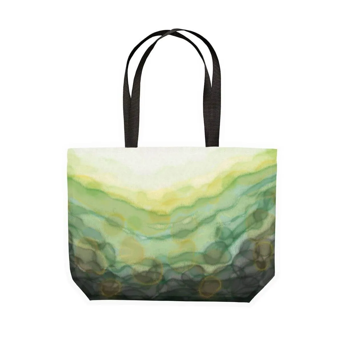 'Serenity' Green Canvas Tote